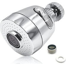 Esmo Home 360° Döndürülebilir Musluk Püskürtme Regülatörü, Musluk Havalandırıcı, Filtre Musluk Havalandırıcı, Evrensel Ayar Başlığı Banyo, Mutfak Için Iki Su Modu ile