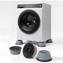 Esmo Home Çamaşır Makinesi, Bulaşık Makinesi ve Buzdolabı Titreşim Engelleyici Ayak Pedi 4'lü Set – Gürültü Azaltıcı, Kaymaz, 4 cm Yükseltici Mobilya ve Beyaz Eşya Lastik Ped