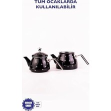 Esmo Home Star Emaye Yıldız Desenli Çaydanlık