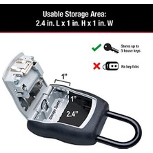 Esmo Home Tuş Kilidi Kutusu, Ev Anahtarları Için Dış Mekan Kilit Kutusu, Şifreli Kilitli Anahtar Kasası, 5 Anahtar Kapasitesi