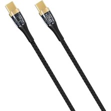 Esmo Home X- 5A 65W Ultra Hızlı Şeffaf Çipli Type-C To Type-C Kablo Hızlı Şarj/data Kablosu