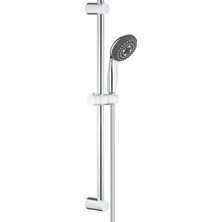 Esmo Home Start 100 Sürgülü Duş Seti, 600 mm Sürgülü Ray, 100MM El Duşu 3 Akışlı, 1750 mm Duş Hortumu, Kireç Önleyici Sistem, Duş Başlığı, Krom, 26032000