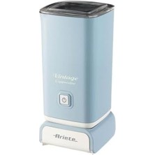 Esmo Home Ariete Vintage Cappucino 2878, Retro Elektrikli Süt Köpürtücü, Cappuccino ve Sıcak Çikolata Için, 2 Dakikada Cappuccino Için Süt Köpüğü, 250 ml Kapasite, 500 W, Mavi