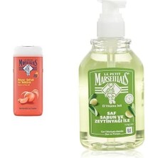 Esmo Home Le Petit Marseillais Duş Jeli Beyaz Şeftali & Nektarin (650 Ml)+Le Petit Marseillais El Yıkama Jeli Saf Sabun ve Zeytinyağı Ile (300 Ml)