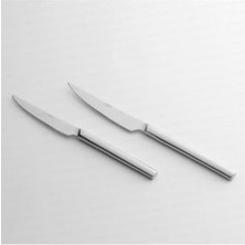 Esmo Home Dalyan Modeli Sade Tatlı ve Kahvaltı Set 6 Adet Tatlı Kaşık, Çatal ve Bıçak Toplam 18 Parça