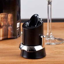 Esmo Home Vacu Vin Şampanya Kilit Ağızlı ve Damla Korumalı - Siyah Kutulu