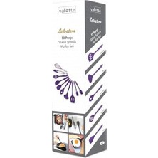 Esmo Home Valletta Salvatore 10 Parça Mor Isıya Dayanıklı Yanmaz Yapışmaz Silikon Spatula Seti - VLT1156