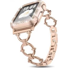 Esmo Home - ile Uyumlu 44/45/46/49MM Kordon Halka Zincir Ince Metal Kordon 2/3/4/5/6/se/7/8/9/10/11/ultra