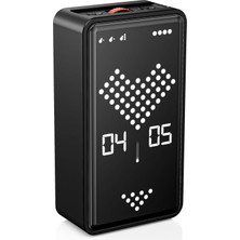 Esmo Home Gt-3 Dijital Kum Saati Pomodoro Zamanlayıcı 1-99 Dk, LED Ekran, Çevir Başlat Yerçekimi Sensörü, Mıknatıslı, Usb-C Şarjlı, Sessiz ve Alarmlı Mod (Siyah)