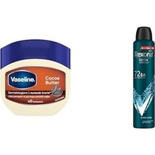 Esmo Home Nemlendirici Jel Krem Cocoa Butter, 100 ml ve Rexona Men Erkek Sprey Deodorant Xtra 72 Saat Kesintisiz Üstün Koruma 200 ml