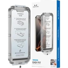 Esmo Home - ile Uyumlu 17 Pro Max Otomatik Kurulum Easyfit Hd Şeffaf Cam Ekran Koruyucu