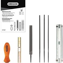 Esmo Home Oregon Evrensel Zincirli Testere Alanı Bileme Seti – 5/32 Inç, 3/16 Inç ve 7/32 Inç Yuvarlak Törpü, 15,2 cm Düz Törpü, Sap, Dosyalama Kılavuzu ve Seyahat Çantası (617067) Içerir