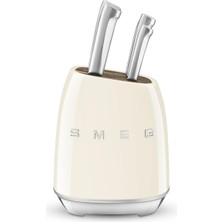 Esmo Home Smeg 50's Style KBSF02 Krem Standlı Bıçak Seti