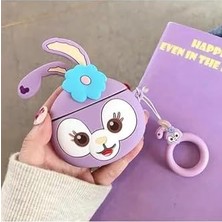 Esmo Home 3. Nesil Ile Uyumlu Figürlü Silikon Kulaklık Kılıfı, Rabbit