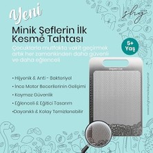 Esmo Home Küçük Boy 304 Paslanmaz Çelik Kesme Tahtası, Kaymaz, Hijyenik, 20X30 cm