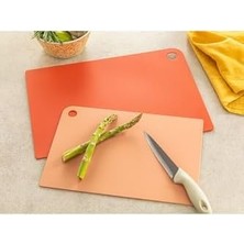 Esmo Home English Home Cut Me Plastik 2'li Kesme Tahtası 27-34 cm Kırmızı