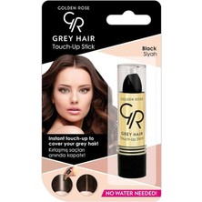 Yenibağ Rose Grey Hair Touch-Up Stick No: 01 Black - Beyaz Saç Kapatıcı - Siyah