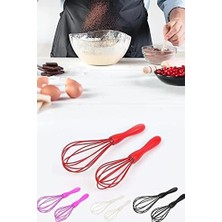 Esmo Home Safestore 2'li Silikon Yumurta Puding Sos Kremşanti Çırpma Teli Çırpıcı