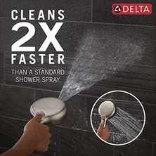 Esmo Home Proclean Fırçalı Nikel Duş Başlığı, Elde Taşınabilir, Yüksek Basınçlı Püskürtmeli Duş Başlığı, El Duş Başlığı, 6 Püskürtme Ayarı, Spotshield Fırçalanmış Nikel 75740SN
