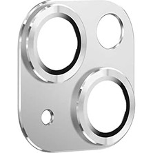 Esmo Home 13 Mini ile Uyumlu Kamera Lens Koruyucu Çerçeveli Koruyucu Cl-03 Gümüş