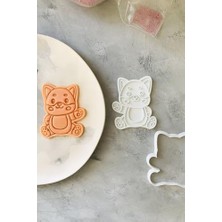 Esmo Home Selam Veren Beyaz Kedi Hamur Şekillendirici