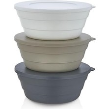 Esmo Home Rotanev 6 Adet Plastik Saklama Kabı Kahvaltılık Çerezlik 350 ml