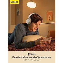 Esmo Home D05 Bluetooth Headphone- Kremsi Beyaz