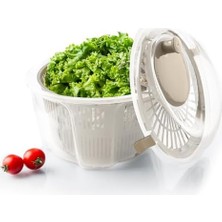 Esmo Home Porsima G-25 Gondol Vega Pratik Salata Kurutucu - Meyve Sebze Yeşillik Yıkama Kurutma Kabı Cappuccino