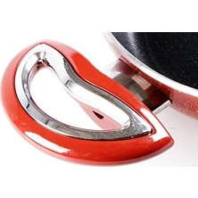 Esmo Home Taç Granit Basık Tencere, 32CM