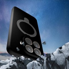 Esmo Home 15T Pro ile Uyumlu Kılıf Magsafe ile Uyumlu Z-Samara Kapak Şarj Özellikli Stand Olabilen 15T Pro Kilif Titanyum-Gri