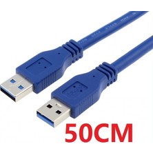 Esmo Home 1749 USB 3.0 Erkek Erkek Ara Bağlantı Kablosu Uzatma Ekleme 50 cm USB 3.0 (5 Gbps)