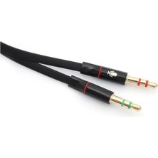 Esmo Home Qport Q-A12 3,5mm Rca Dişi => Mikrofon+Kulaklık 0,15MM Çevirici