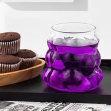 Esmo Home Porsima 378 Isıya Dayanıklı Borosilikat Boncuk Şekilli Cam Bardak Kahve ve Sunum Bardağı Üzüm Bardak 2 Parça 350ML