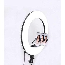Esmo Home Undeplus Ring Light Youtuber Tictok Makyaj Işıklı Telefon Tutucu 54CM Foldable + 2.2m Siyah