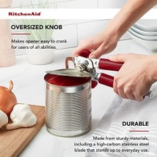 Esmo Home Kitchenaid Klasik Çok Işlevli Konserve Açacağı, 21 Cm, Empire Red