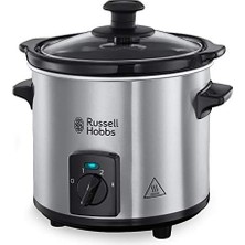 Esmo Home Russell Hobbs Slow Cooker Mini [ağır 2 L Seramik Pişirme Tenceresi, Isteğe Göre Sıcaklık Dağılımı] Kompakt Yavaş Pişirici (3 Sıcaklık Ayarı ve Sıcak Tutma Fonksiyonu, 145 W) Yavaş Pişirici 25570-56