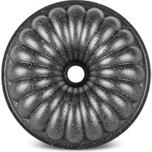 Esmo Home Orret Home 26 cm Granit Döküm Kek Kalıbı Yapışmaz Kaplama Eşit Isı Dağılımı Sağlayan Fırın Uyumlu Kek ve Tatlı Kalıbı (26 cm Diliml)