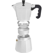 Esmo Home Orret Home Moka Express Espresso Cezvesi – Ocak Üstü Espresso Pişirici, Alüminyum Gövde, Klasik Italyan Tarzı Kahve Demleme Cezvesi-Expresso Demleyici Cezve (12 Cup)