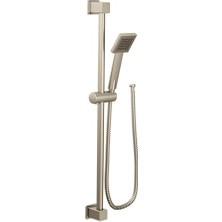 Esmo Home (Brushed Nickel) - S3879EPBN 90 Degree Eco-Performance Handheld Showerhead With 180CM -Long Hose Featuring 80CM Slide Bar, Brushed Nickel