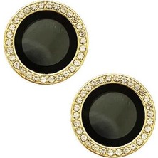 Esmo Home 14 ile Uyumlu Taşlı Kamera Lens Koruyucu Çerçeveli Koruyucu