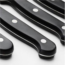 Esmo Home Ikea 4 Adet Bıçak Seti Çok Amaçlı 22 cm Siyah-Paslanmaz Çelik 4 Lü Set