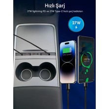 Esmo Home Model Y ile Uyumlu USB Type-C Lightning Şarj Çoklayıcı Adaptör | Juniper Uyumlu Değildir