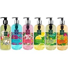 Esmo Home Sıvı Sabun Seti Ayvalık Zeytin Çiçeği, Çeşme Limonu, Kiraz Çiçeği, Okyanus, Bodrum Mandalinası, Amasya Elması 500 ml