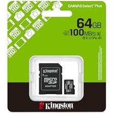 Esmo Home 64GB Microsdxc Canvas Select Plus Gen3 100MB/S A1 Card + Adapter