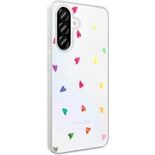 Esmo Home Galaxy A36 ile Uyumlu Kılıf Şeffaf Figürlü Folk Sert Kapak - Papatya