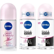 Esmo Home Kadın Roll On Deodorant Pearl & Beauty 48 Saat Anti-Perspirant Koruma (50 Ml) + Kadın Roll On Deodorant & Invisible Clear 48 Saat Anti-Perspirant Koruma (50 Ml) X2