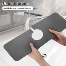 Esmo Home Su Emici Lavabo Kenar Matı – Kaymaz Mutfak Tezgah Matı, Musluk Damlama Tutucu, Lavabo Sıçrama Koruyucu, Banyo ve Sünger Tutucu Mat, Su Geçirmez ve Dayanıklı Banyo Matı, Kaymaz Tezgah Mat