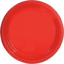 Esmo Home Benim Marifetlerim - Kırmızı Tabak 25 Adet 22 cm
