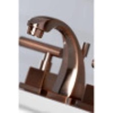 Esmo Home KS4942CQL Claremont Mini Widerspread Lavatory Musluk With, Parlatılmış Pirinç By