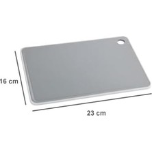 Esmo Home Saban Basic L Kesme Tahtası | Antibakteriyel, Kaymaz, Sulu Yemekler Için Oluklu, Gıdaya Uygun 16 x 23 cm